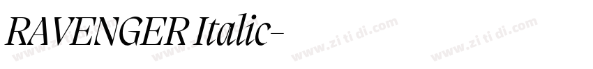 RAVENGER Italic字体转换 RAVENGER Italic字体转换